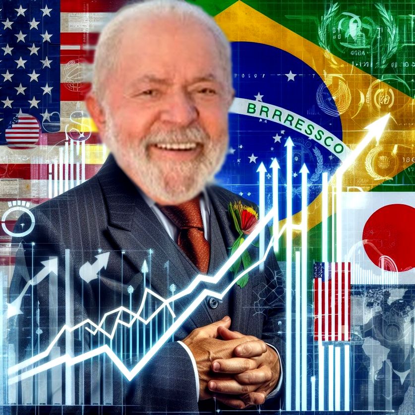 Brasil sob Lula supera EUA e Japão em crescimento econômico