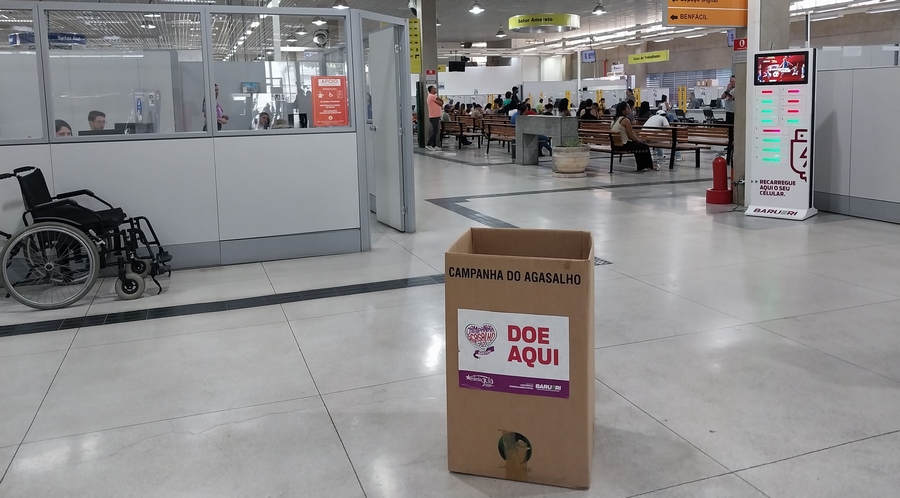 Ganha Tempo de Barueri tem posto permanente de coleta de agasalhos 