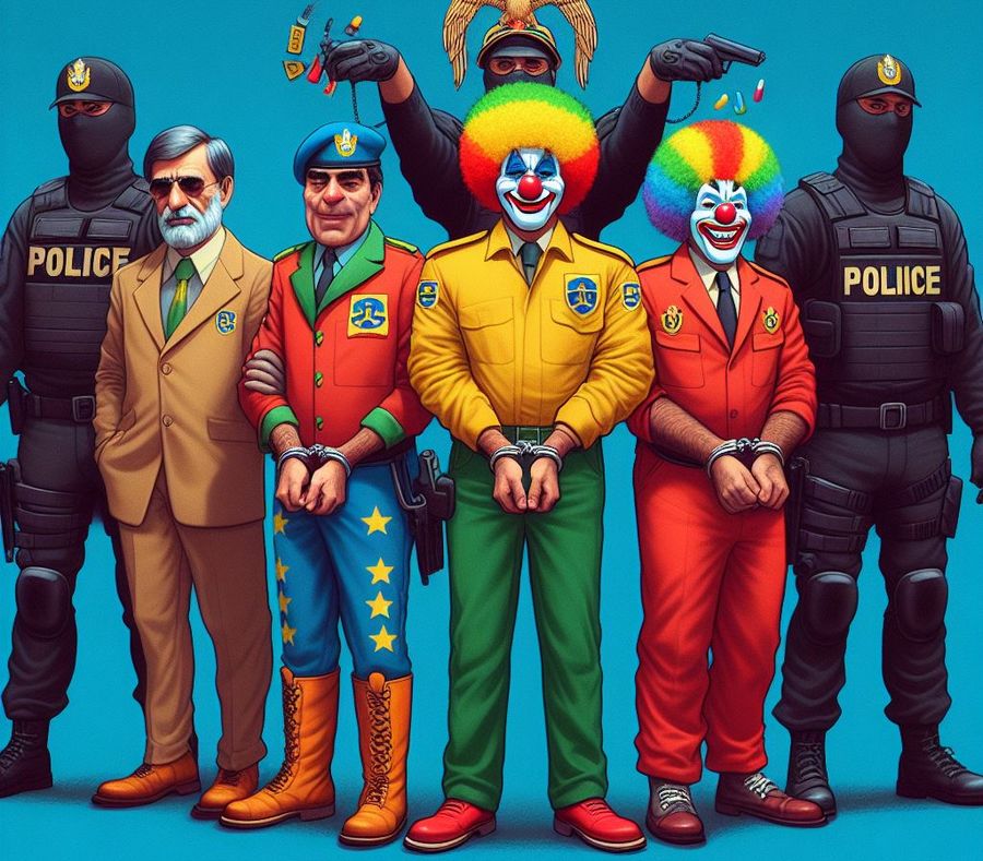 Palhaçada Nacional: Hierarquia de golpistas bolsonaristas é desmascarada e Polícia Federal prepara o Grande Espetáculo!