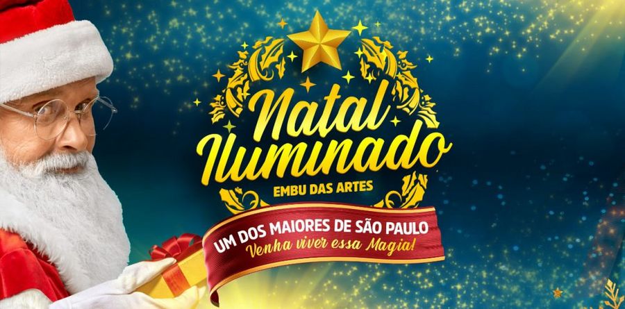 Vem aí o Natal Iluminado de Embu das Artes: acender das luzes é dia 3/12