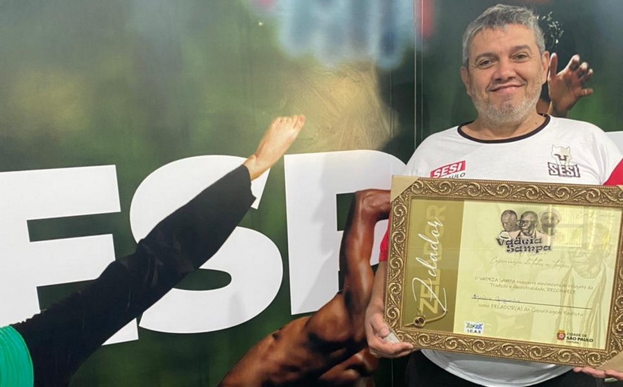 Jandira:  Mestre Gaguinho recebe título de Zelador da Capoeira Paulista 