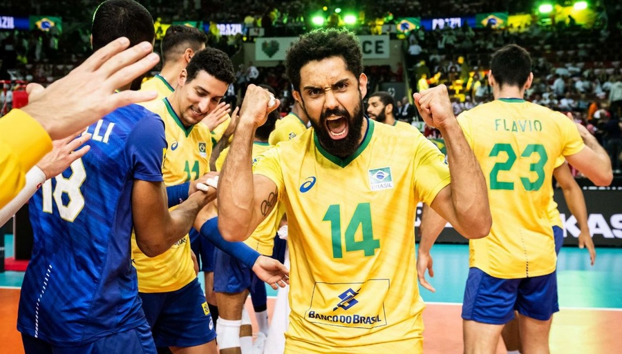 Brasil vence Eslovênia e fica com o bronze no Mundial de Vôlei