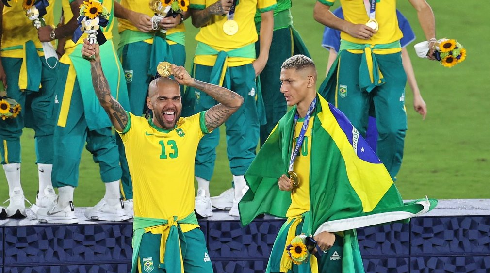 Brasil derrota a Espanha e é bicampeão olímpico no futebol em Tóquio