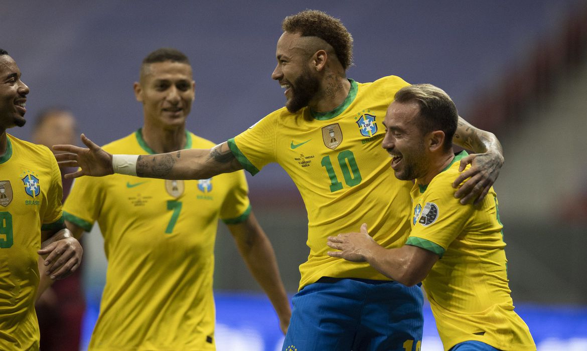 Seleção faz 3 a 0 com gols de Marquinhos, Neymar e Gabriel Barbosa