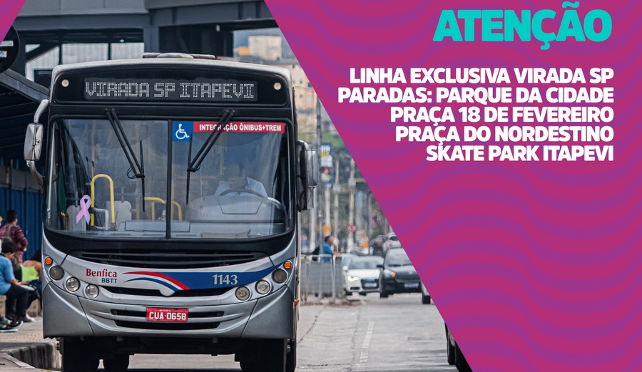Virada SP em Itapevi contará com reforço de funcionamento da frota de ônibus