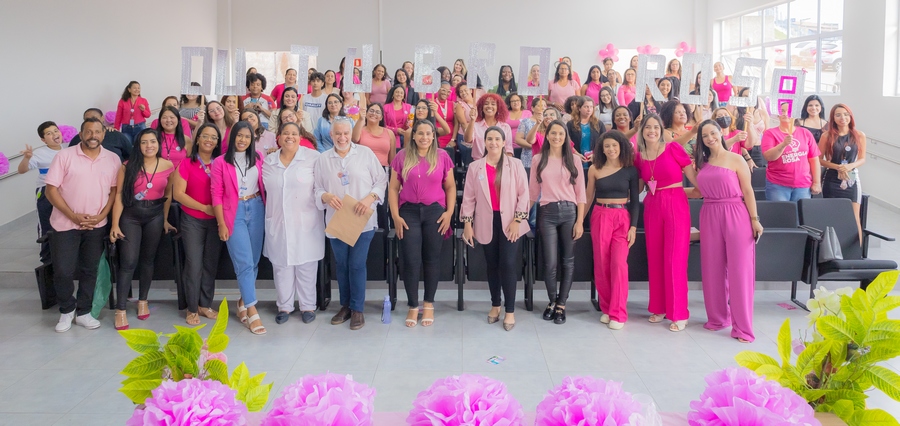 Prefeitura de Jandira proporciona dia especial dedicado às servidoras em prol da Campanha Outubro Rosa
