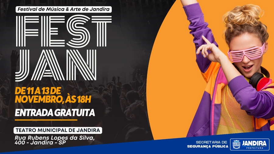 Festival de Música de Jandira apresentará grandes talentos da música brasileira nesta sexta-feira (11)
