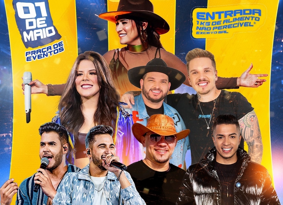 Festa do Trabalhador 2023 de Jandira terá shows de Simone Mendes, Japinha Conde, Raffa Augusto e muito mais