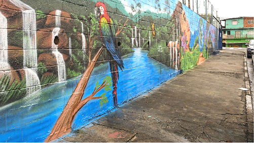 Secretaria de Cultura leva projeto “Mãe Natureza” para muro da EMEB Antônio de Oliveira 