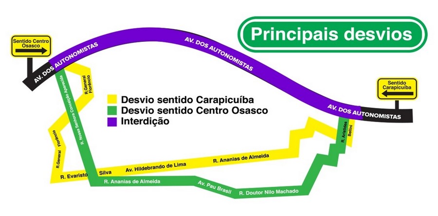 Osasco realiza megaoperação para lançamento de vigas no novo viaduto de acesso ao Conjunto Miguel Costa