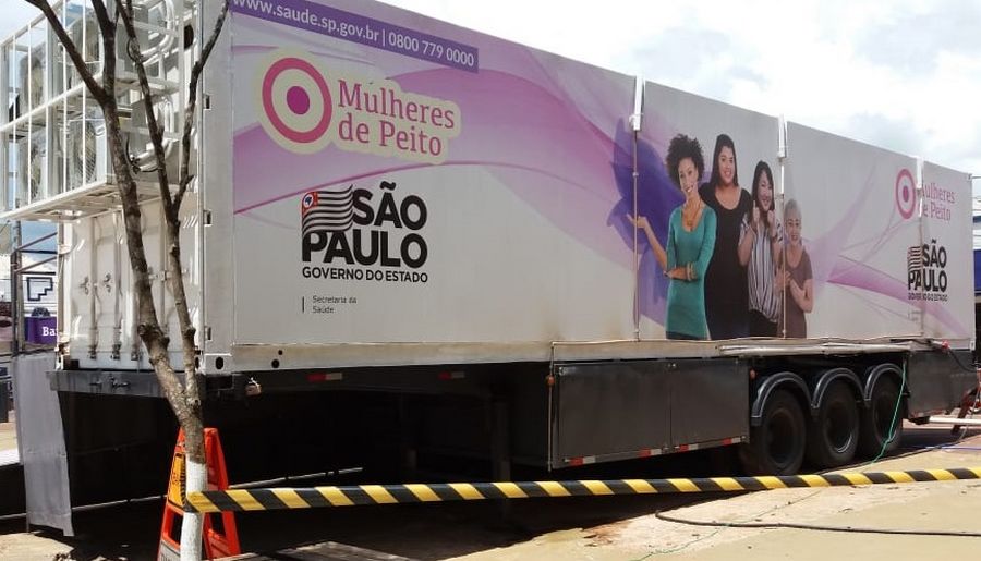 Carreta da Mamografia fica na frente do Shopping União de 8 a 18/9, em Osasco