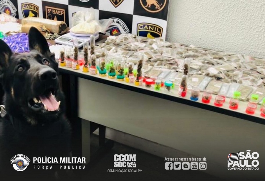 Polícia Militar apreende 4 kg de drogas em Carapicuíba 