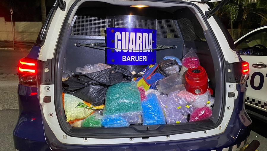 Patrulhamento da GCM de Barueri leva a grande apreensão de drogas 