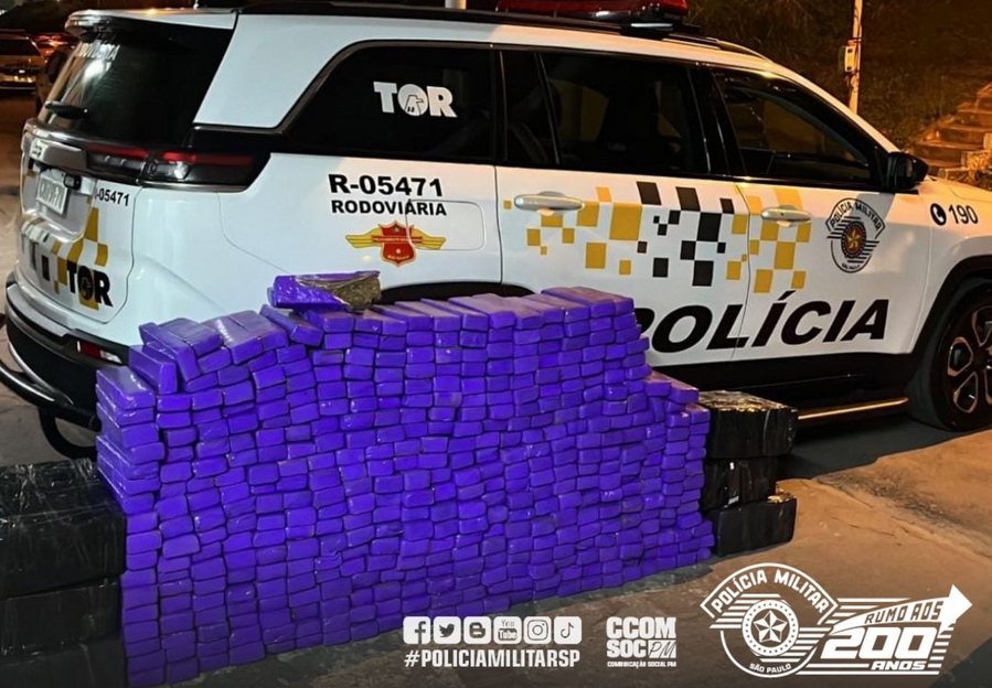 Traficante é preso transportando 346 kg de maconha em Itapevi