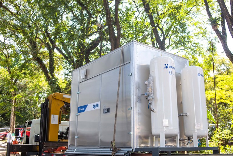 Pronto-Socorro da Lapa recebe 10ª miniusina de oxigênio da cidade