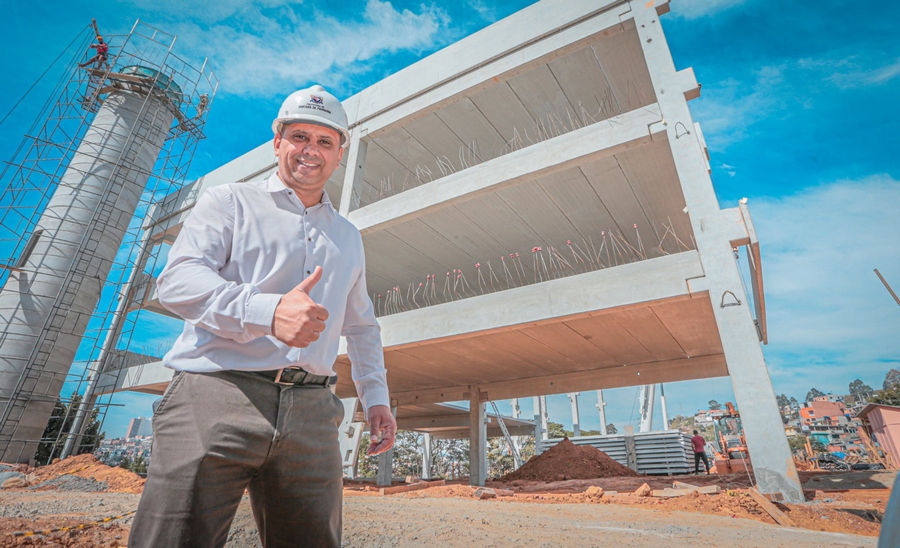 Obras do Novo Carlos Alberto avançam para a etapa de montagem dos pré-moldados